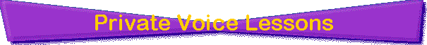 Private Voice Lessons